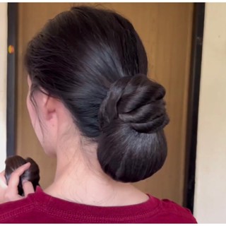 มวยผมต่ำ มวยผมสำเร็จรูปใส่ไปทำงาน โก๊ะผมทรงต่ำ