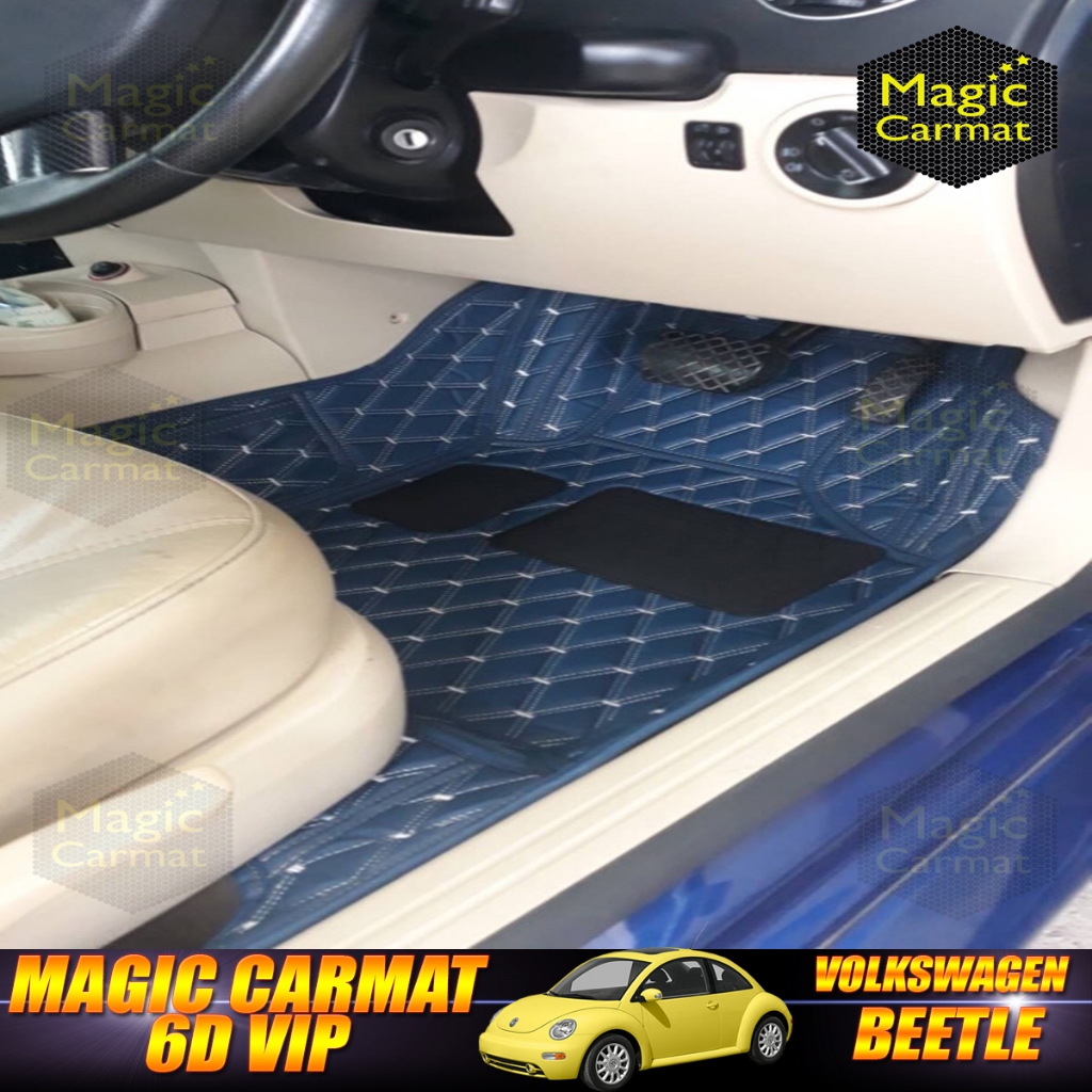 Volkswagen New Beetle Coupe 2000-2012 พรมรถยนต์ New Beetle พรม6D VIP Magic Carmat ราคา ถูกที่สุด ดีลบีเคเค แกลเลอรีภาพที่ 3