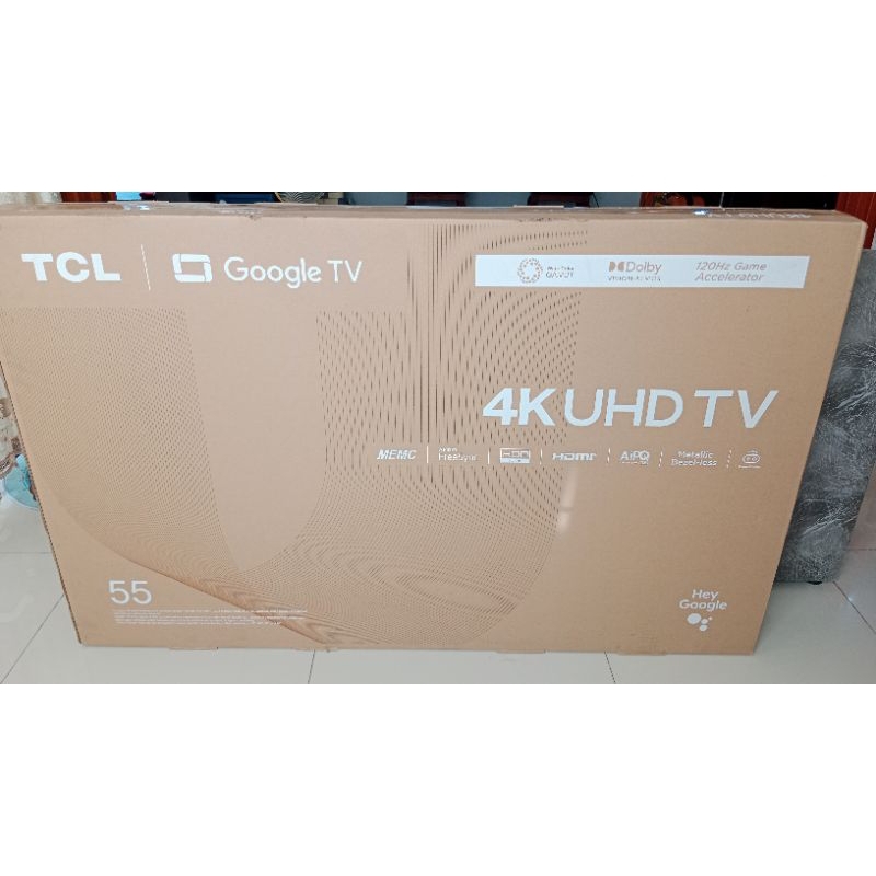 TCL ทีวี 55 นิ้ว 4K Premium Google TV รุ่น 55V7G