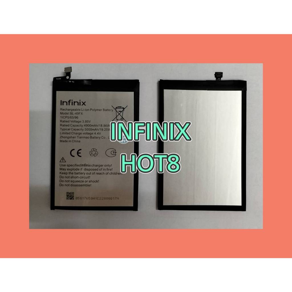 แบตเตอรี่ infinix Hot 8,Hot 8 Lite(BL-49FX) infinix Hot 8/Hot 8 Lite (BL-49FX)