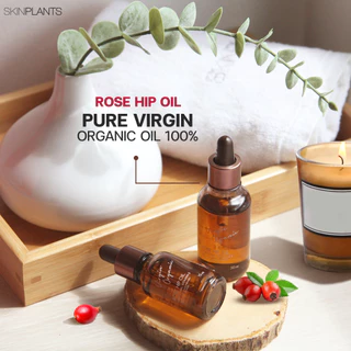 SKINPLANTS Rose Hip Oil 30 ml. ออยล์ลดรอยแตกลาย จุดด่างดำ ริ้วรอยเหี่ยวย่น ซ่อมแซมผิว