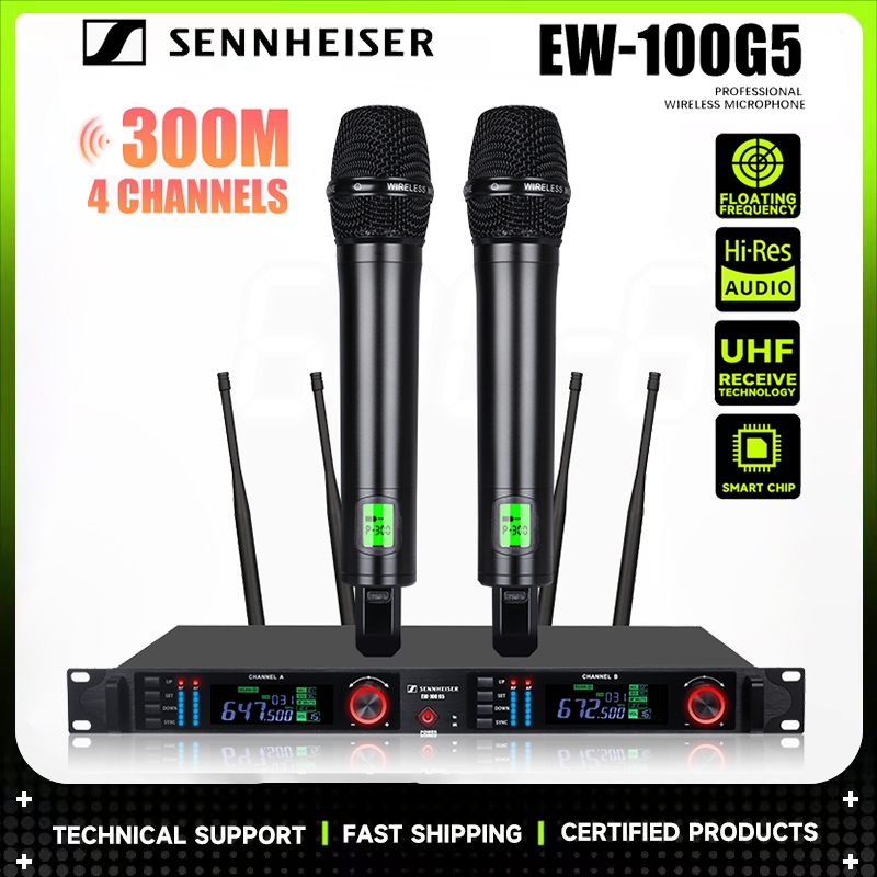 SENNHEISER EW-100G5 มืออาชีพ U ส่วน FM อินฟราเรดความถี่ KTV ไมโครโฟนไร้สายไมโครโฟน K เพลงสำหรับครอบครัว