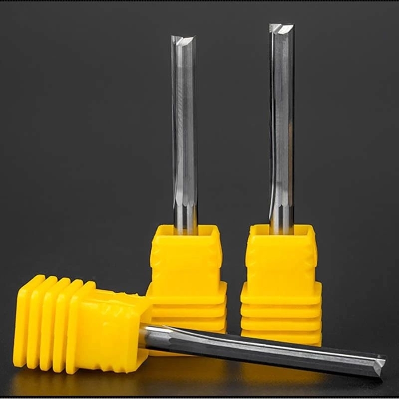 Vsharp  ดอกกัด ขนาด 4 มม. 2ฟัน cnc end mill ทังสเตนคาร์ไบด์สําหรับงานไม้ Mdf ฮาร์ดอะคริลิค