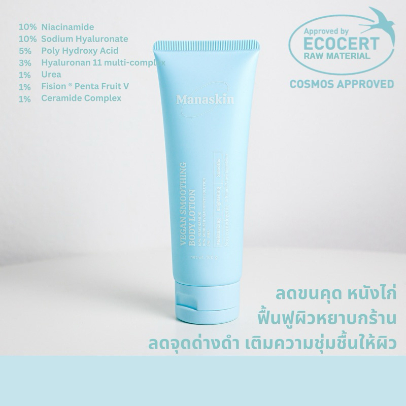 1 แถม 1 Exp. 02/27 โลชั่นขนคุด ผิวเรียบเนียน ลดแห้งกร้าน Vegan Smoothing Body Lotion 💦
