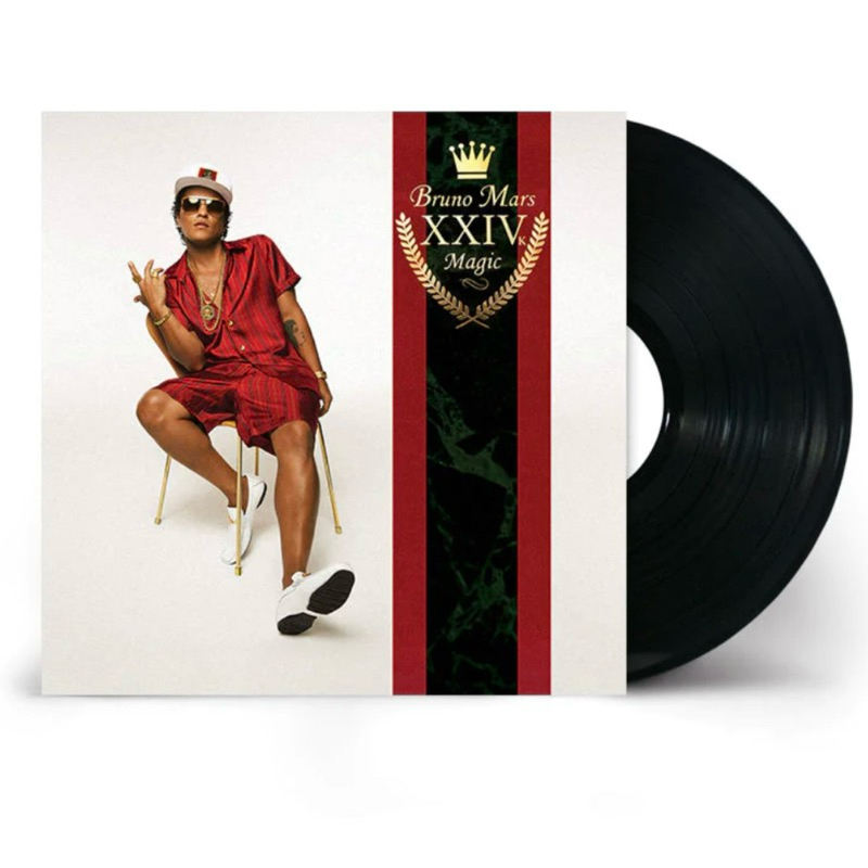 (พร้อมส่ง) แผ่นเสียง Bruno Mars  24K Magic  ,Vinyl, LP, Album มือหนึ่ง ซีล