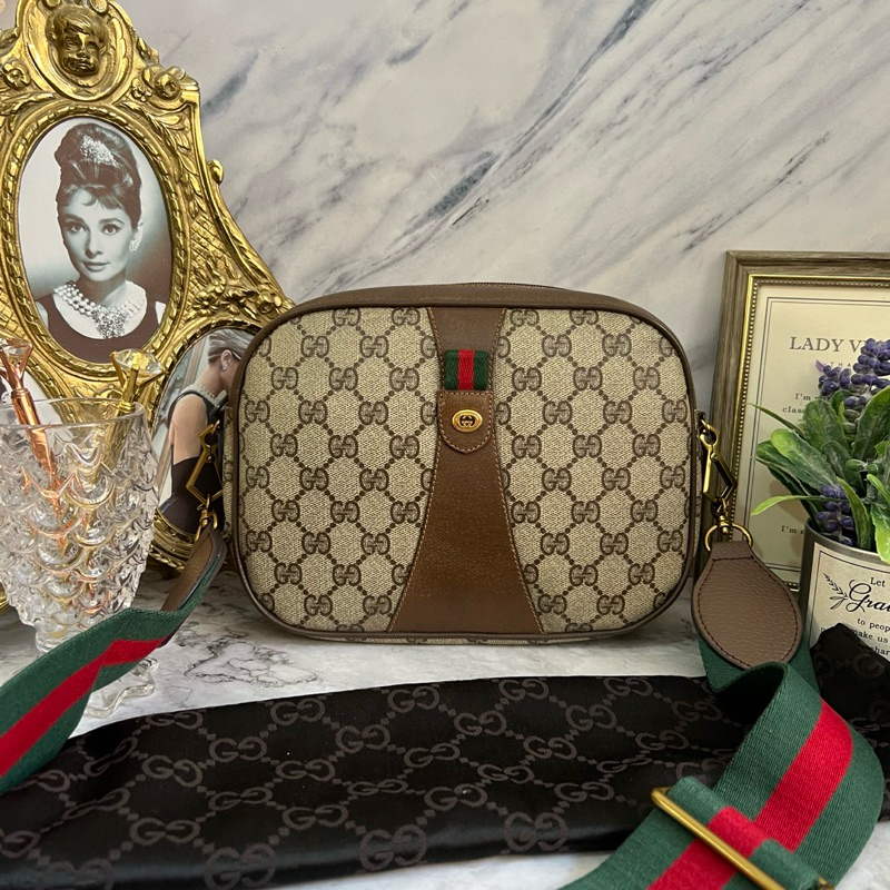 Gucci vintage clutch bag มือสองของแท้