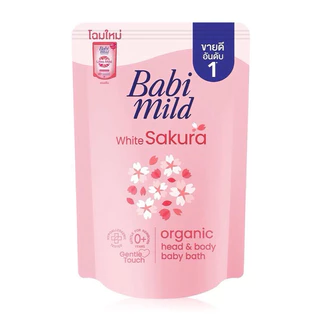BabiMildชนิดเติม ผลิตภัณฑ์สบู่เหลว เบบี้มายด์ อัลตร้ามายด์ สวีท อัลมอนด์ / natural /sakura 350ml B14XX33