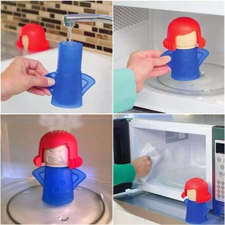 ตุ๊กตาทำความสะอาดไมโครเวฟพร้อมกล่อง Angry Mama Cleaner ตุ๊กตาล้างทำความสะอาดไมโครเวฟ KN-E001