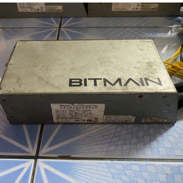 Bitmain APW3 Power Supply PSU 12V 1200-1600W A3 PCI L3+ D3 S7 S9 110-220V Used. มือสองใช้แล้ว ประกัน