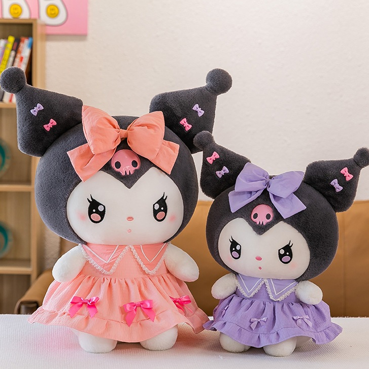 30 /50 ซม. Kuromi ตุ๊กตา กระโปรง mymelody น่ารัก ดูแลง่าย เหมาะกับของขวัญวันเกิด สําหรับเด็กผู้หญิง
