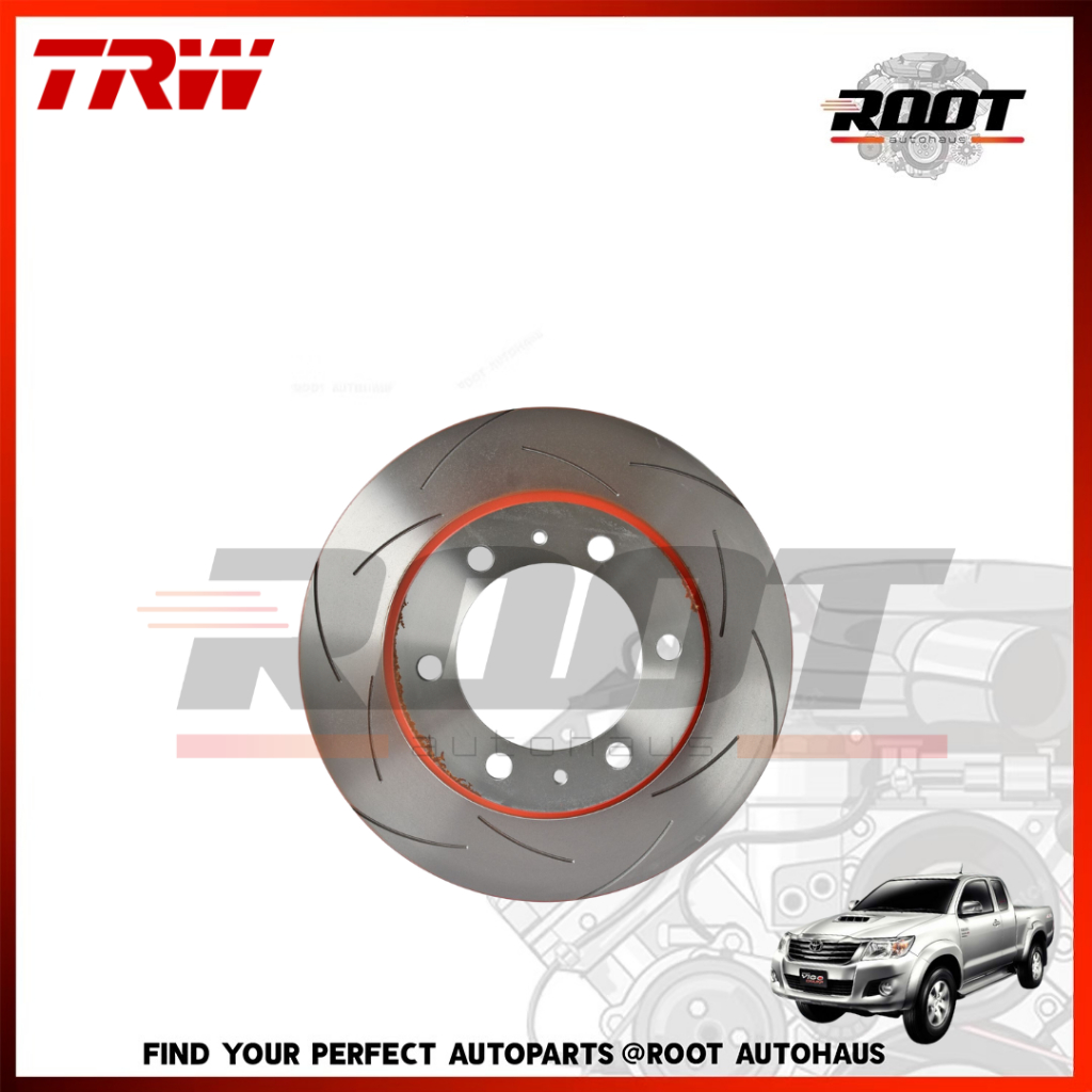 TRW จานดิสเบรคหน้า TOYOTA VIGO (SMARTCAB) ปี 2008-2011 จานแต่ง TRW เบอร์ DF7461XSS