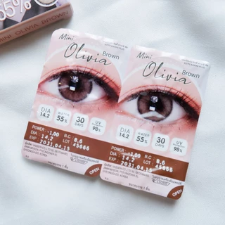 Kitty Kawaii Contact Lens : Mini Olivia Brown (Blister pack) - คอนแทคเลนส์รายเดือน