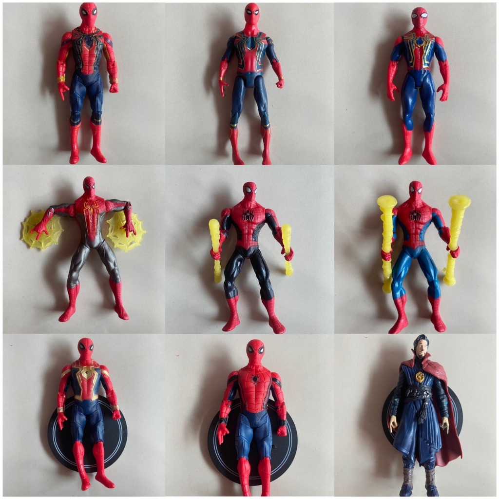 โมเดลสไปเดอแมน สินค้ามือ 1 ขยับได้ทุกส่วน มีไฟ งานพีวีซี 🔥พร้อมส่ง💥🚌🚌