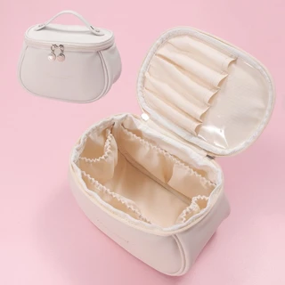(พร้อมส่งจากไทย)กระเป๋าเครื่องสำอาง หนัง PU ทรงสี่เหลี่ยม เหมาะกับการเดินทาง(GC-176)