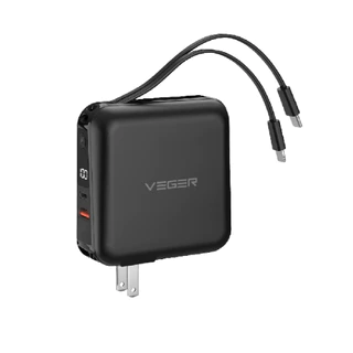 VEGER Powerbank 15000mAh รุ่น P15 พาวเวอร์แบงค์ แบตสำรอง น้ำหนักเบา มีระบบป้องกันกระแสไฟเกิน Alot