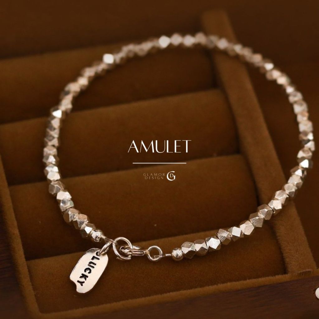 GLAMOR พร้อมส่ง ข้อมือเงิน Amulet กําไลเงิน กําไลแฟชั่น สร้อยข้อมือเงิน กำไลข้อมือสวยๆ กําไรข้อมือ