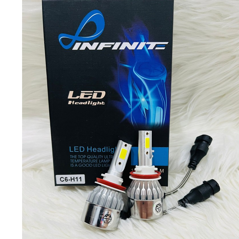 หลอดไฟ LED C6-H11 18W/2000LM งาน INFINITE /C9-H11 6000K มีบัลลาดและพัดลมในตัว