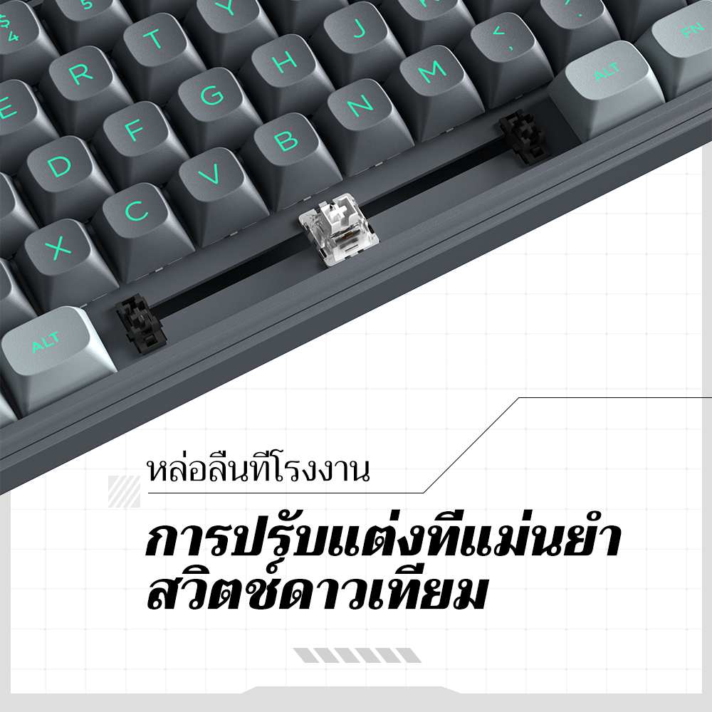 ZIFRIEND ZT104 คีย์บอร์ดเชิงกล Hotswap Gasket Office คีย์บอร์ดเกมมิ่งแบบมีสาย - รูปที่ 4