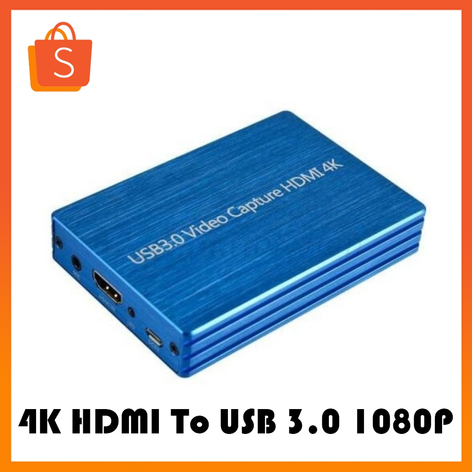 4K HDMI To USB 3.0 1080P Video Capture Card Dongle for OBS Game Live Streaming Plug and Play