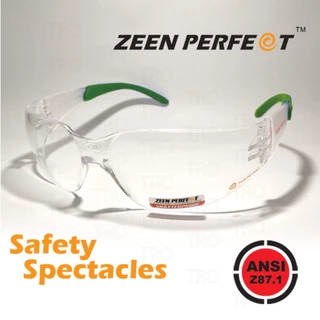 แว่น Safety ZEEN PERFECT รุ่น 9060TIP ขาสี Passes ANSI Z87.1 USA Standard ALL UV Protection