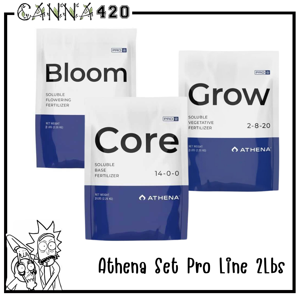 Athena Set Pro line (Grow-Core-Bloom) ขนาด 2 lbs สำหรับทำใบ ทำดอก และสารอาหารพื้นฐาน ปุ๋ยนอก ปุ๋ยUSA