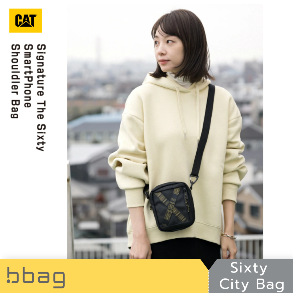 Caterpillar กระเป๋าสะพายข้าง มินิ รุ่น The Sixty City 84166 กันน้ำ น้ำหนักเบา 1 ลิตร