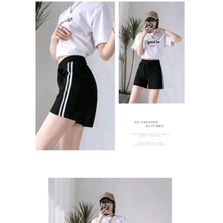 💕พร้อมส่ง🚀(M-5XL) กางเกงขาสั้นผู้หญิง กางเกงวอร์มใส่สบาย มีกระเป๋าทั้งสองด้าน