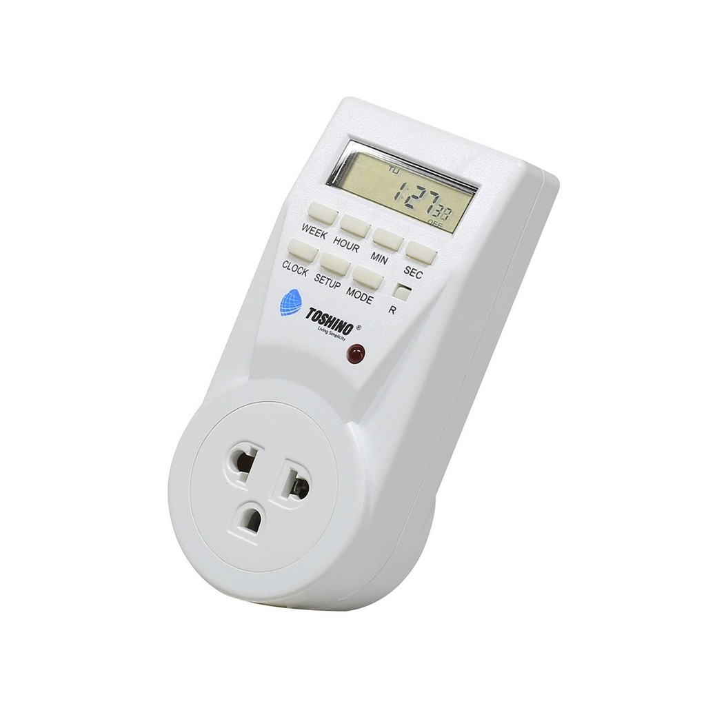 TOSHINO รุ่น TS-EB1 TS-MT3 plug ปลั๊กไฟ ตั้งเวลา ปลั๊กแปลง สำหรับ ไฟดิจิตอล สามารถ ตั้งเปิด ตั้งปิดได้ ของแท้ 100% Time