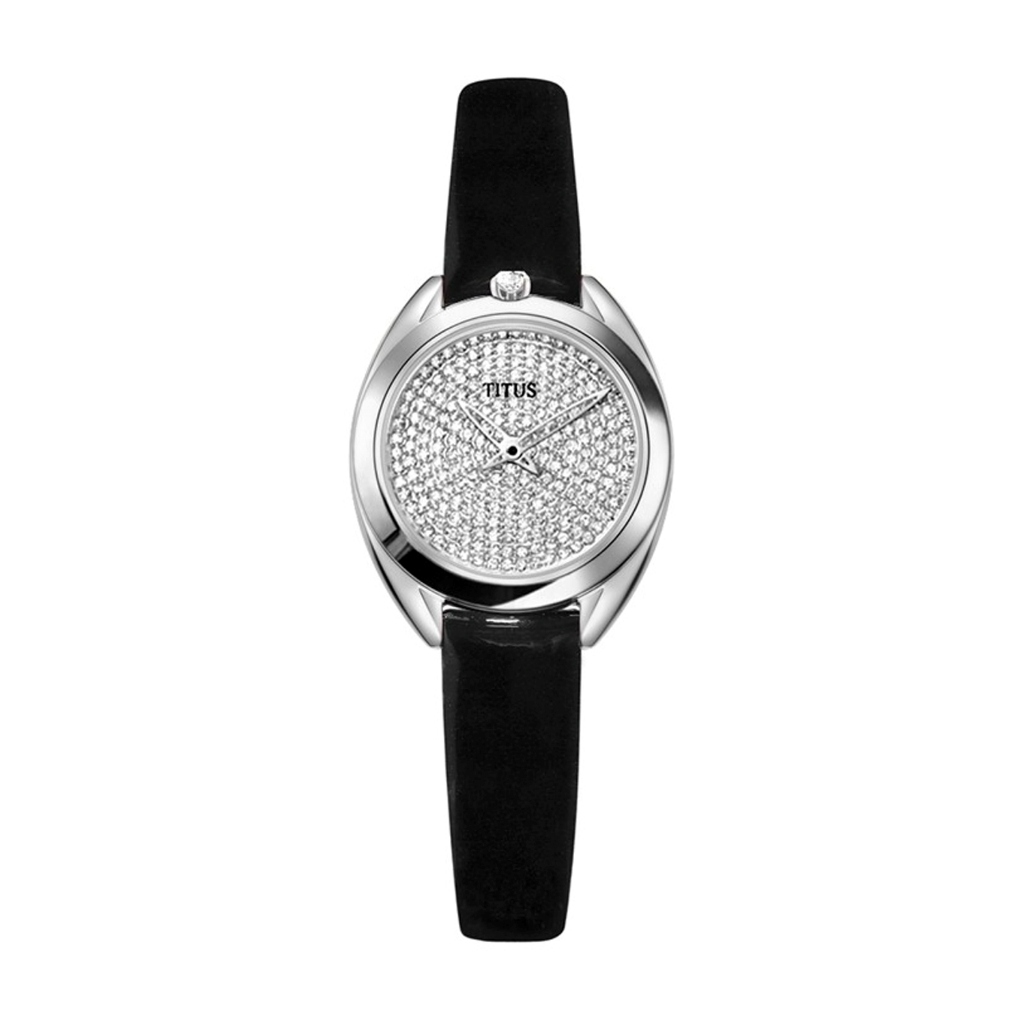 Solvil et Titus (โซวิล เอ ติตัส) นาฬิกาผู้หญิง Ring & Knot ระบบควอตซ์ สายหนัง (W06-03260)