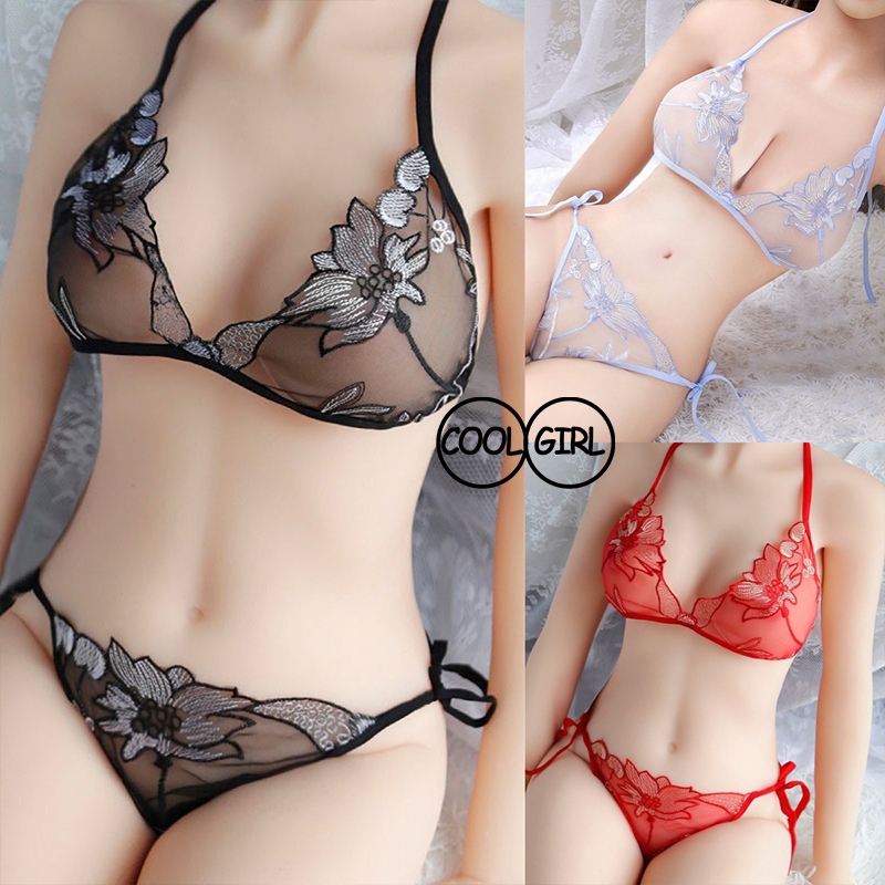 ชุดชั้นในเซ็กซี่👙การออกแบบที่โปร่งใสเต็มที่ สายสะพายไหล่ปรับได้ 🚚ส่งไวจากไทย1-3วัน H9203