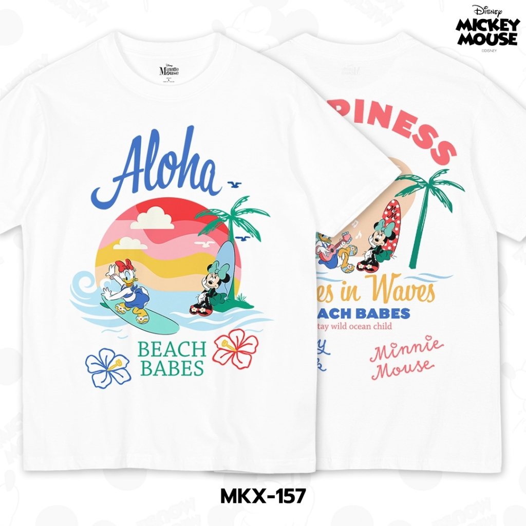Power 7 Shop เสื้อยืดการ์ตูน มิกกี้เมาส์ ลิขสิทธ์แท้ DISNEY (MKX-157)