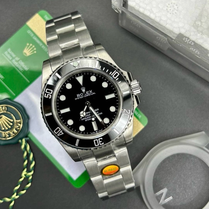 TOP Swiss CC R7สุดจริง‼️1:1✅ นาฬิกาRL Submariner No date 41mm สีดำ เครื่องautomaticแท้ ตรงตามรูป100%