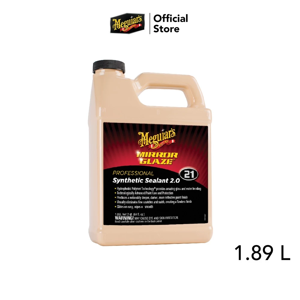 Meguiar's M2164 Synthetic Sealant 2.0 น้ำยาเคลือบสี เบอร์ 21 แว็กซ์ขัดเคลือบสี เมกไกวส์ M21 ซินเธติค ซีลแลนท์ 64oz 1.89L