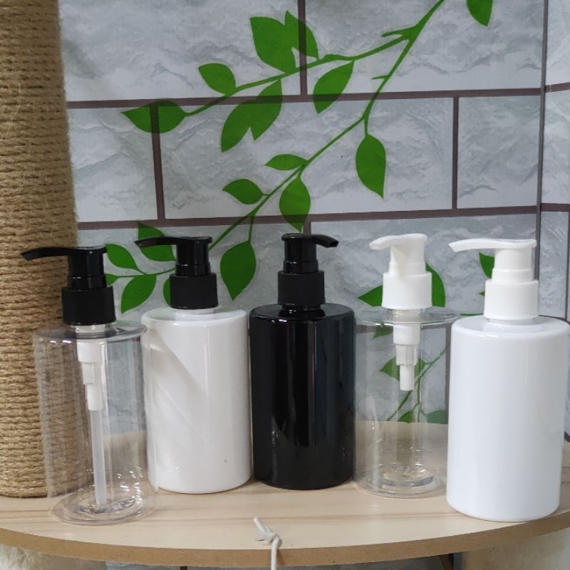 ขวดปั้มพลาสติก pet ขนาด 250 ml แพค 10 ชิ้น