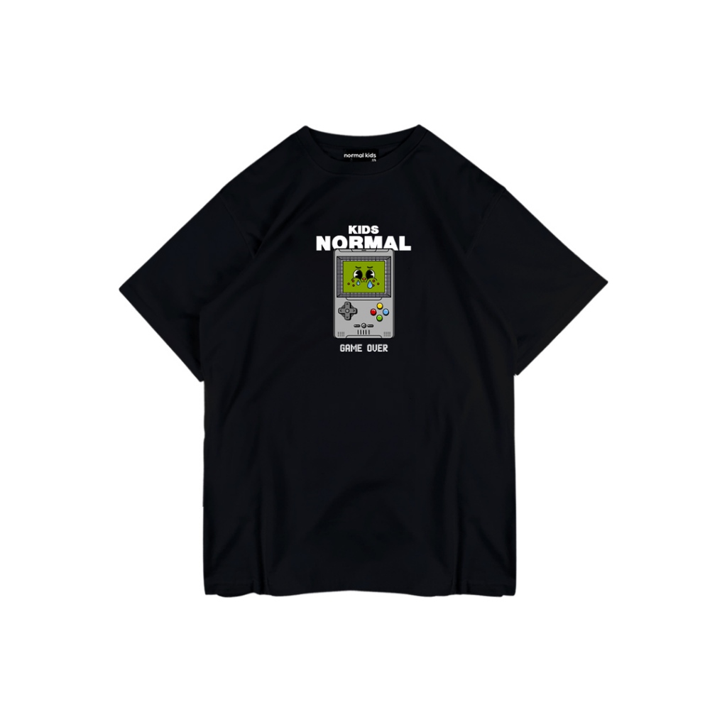 NORMAL KIDs (GAME OVER) เสื้อยืด สีดำ