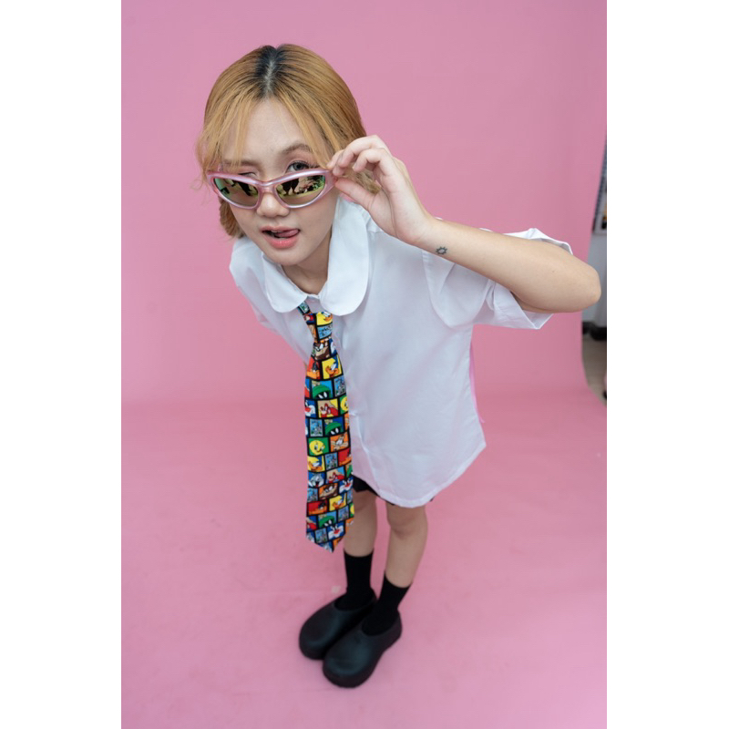 เสื้อนักศึกษา “คอบัว” 💖(สีมะลิ/สีโอโม่ )ใส่แล้วเด็กมาก เนื้อผ้าไม่บางแน่นอน💖 - รูปที่ 2