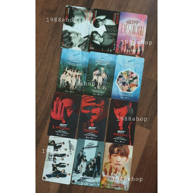 [ GOT7 ] บัตรแข็ง บัตรคอนเสิร์ต GOT7 #ของสะสม