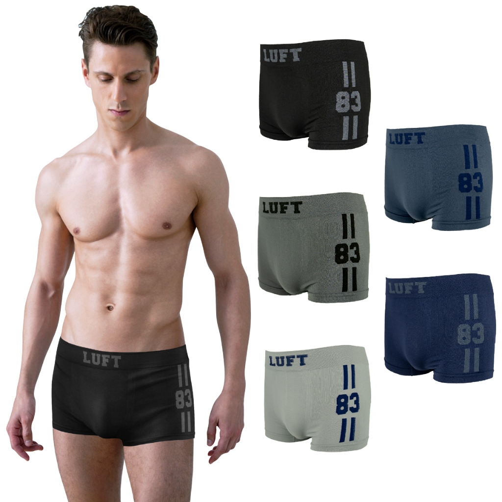 Luft กางเกงในชาย ขาสั้น Seamless รุ่น L4063 บรรจุ 1 ตัว/แพ็ค (มีให้เลือก 5 สี)