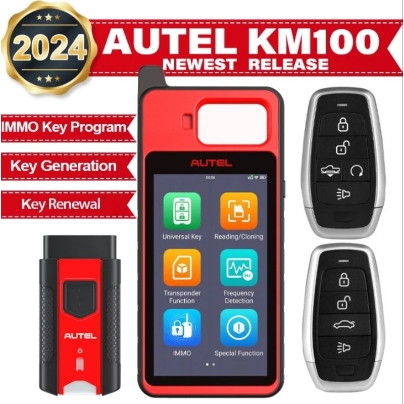 Autel km100 เครื่องมือโปรแกรม กุญแจรีโมท(เมนูภาษาไทย )