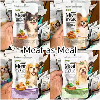 อาหารเม็ดนิ่ม Jerhigh meat as meal 45 กรัม อาหารสุนัข เกรดซุปเปอร์พรีเมี่ยม เจอร์ไฮ มีท แอส มีลล์