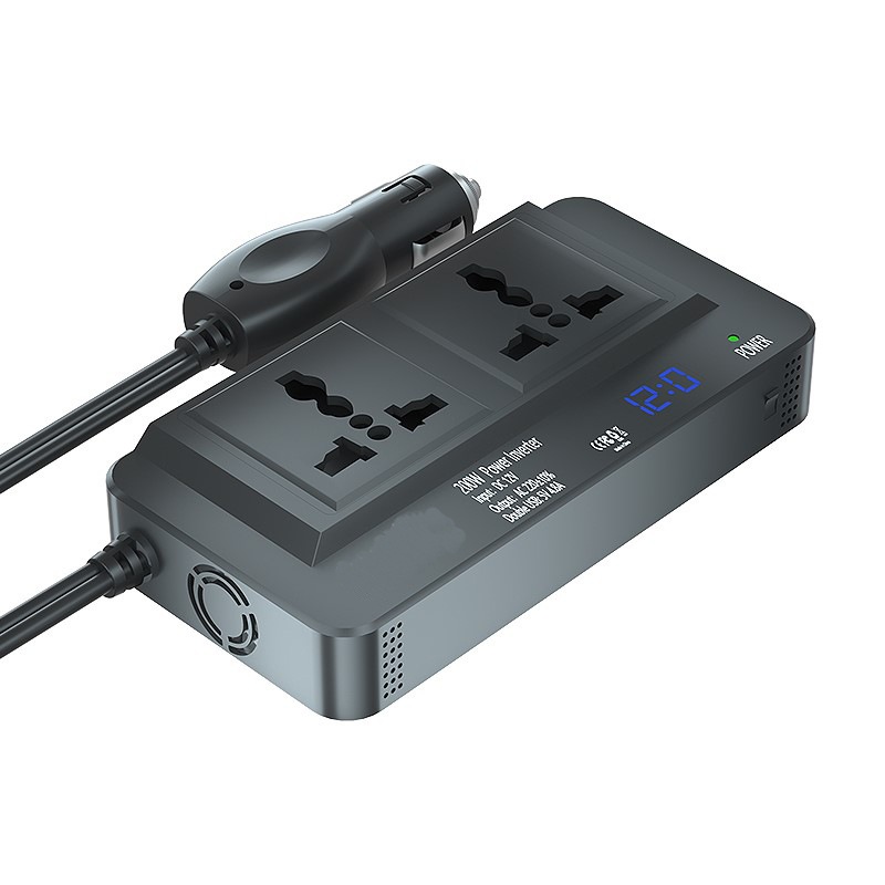 KADIP Car Inverter 200W อินเวอร์เตอร์แปลงไฟรถเป็นไฟบ้าน 12V/24V เป็น 220V อินเวอร์เตอร์รถ