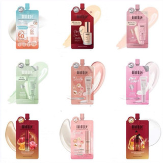 (ราคาต่อ1ซอง) ครีมซอง Mille มิลเล่ไพรเมอร์/กันแดด/เบสเขียว/บ…