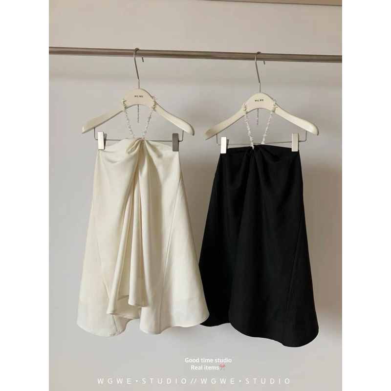 kloset A - เสื้อคล้องคอผ้าทิ้งตัวดีไซร์เกร๋