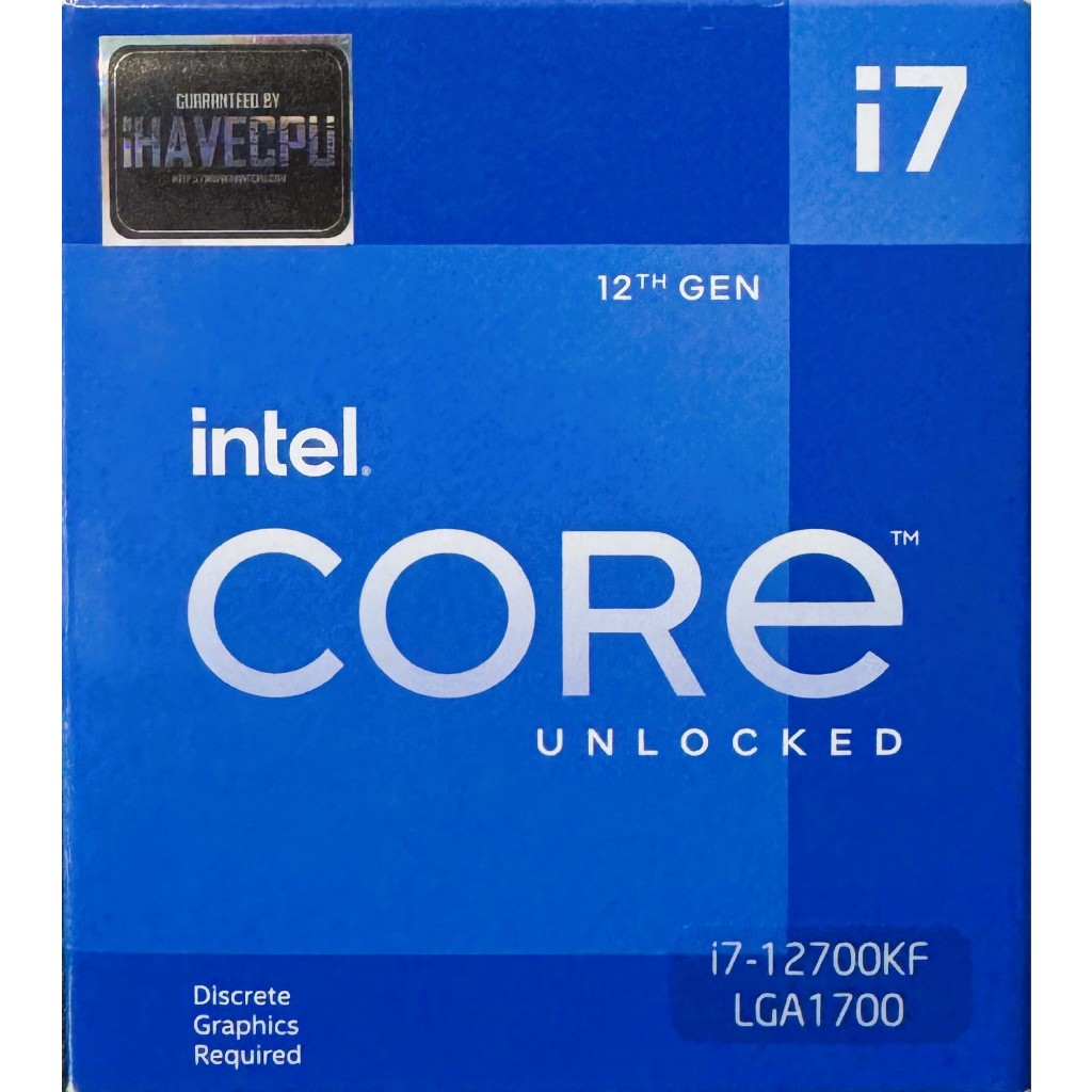 CPU (ซีพียู) INTEL CORE I7-12700KF 3.6 GHz (SOCKET LGA 1700) มือสอง ประกันไทย
