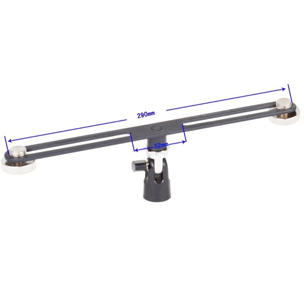 ขาตั้งบันทึกเสียงสเตอริโอ Alctron MAS020 รองรับขาตั้งไมโครโฟนสองตัวพร้อมกัน