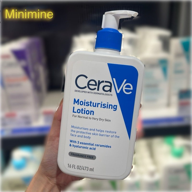 ของแท้ 100% ฉลากไทย ล็อตใหม่ CERAVE Moisturising Lotion เซราวี มอยซ์เจอร์ไรซิ่งโลชั่น บำรุงผิวหน้าและกาย 473 มล.