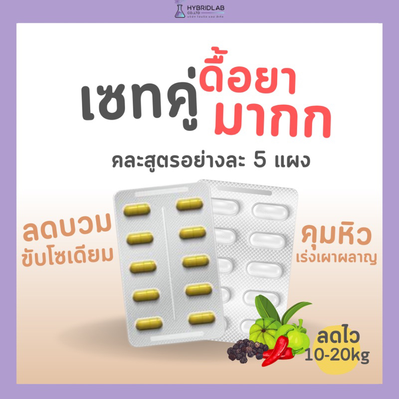 โปรลดน้ำหนักสูตร ดื้อยา ขับโซเดียม (สำหรับคนดื้อเท่านั้น 20 kg+)