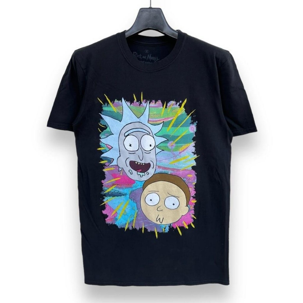 Rick and Morty เสื้อยืดลายการ์ตูน (สภาพใหม่)