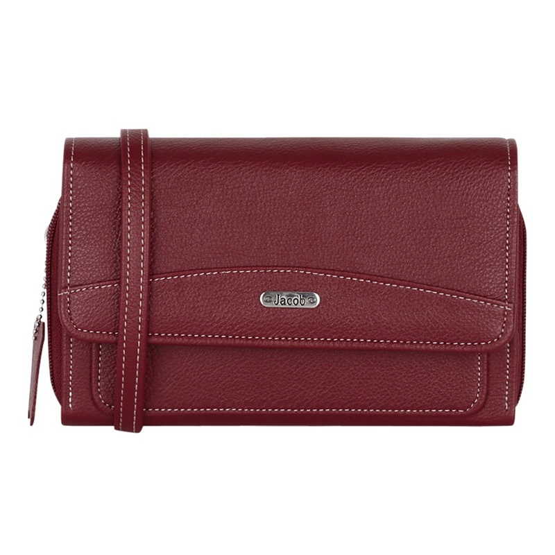Jacob International กระเป๋าสตางค์ผู้หญิง ใส่มือถือได้ V32175 (แดง)