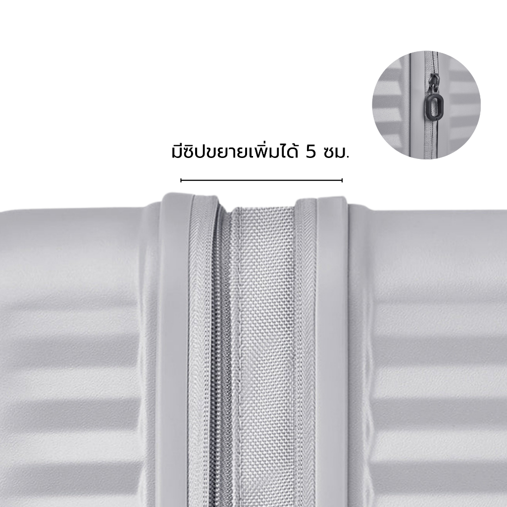 [รับประกัน 5 ปี] ECHOLAC กระเป๋าเดินทางเปิดฝาหน้า รุ่นทรังค์ พลัส (PC183KF) ขนาด 28 นิ้ว